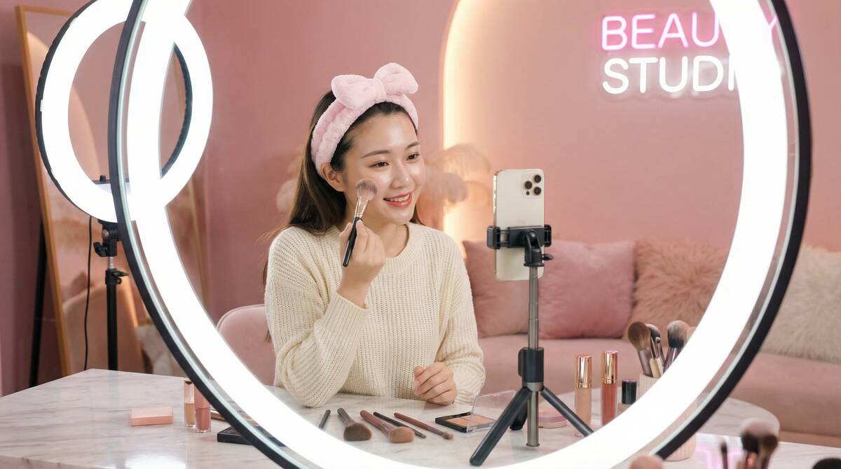 黄色仓库美妆视频教程